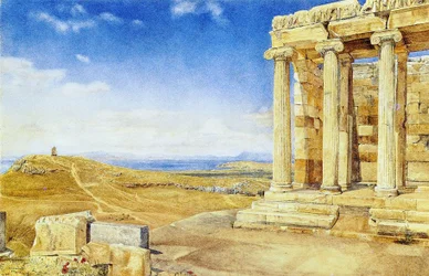 Der Tempel der Athena Nike, Akropolis, Athen, 1893